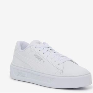 PUMA White Women's Smash Platform V3 Sneaker Size 9